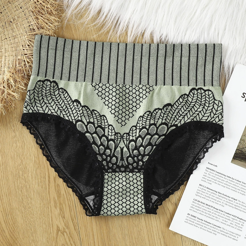 雅佳美 Trousers, lace waist belt, underwear for hips shape correction, high waist, plus size