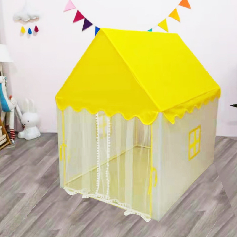 Tienda de campaña infantil para interiores, venta al por mayor transfronteriza, casa de juegos tipo castillo de princesa, casa de juguetes, piscina de bolas, tienda de campaña tipo cama para bebé image 10