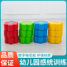 感统训练器材儿童全套前庭平衡木室内幼儿园梅花桩墩互动感统玩具