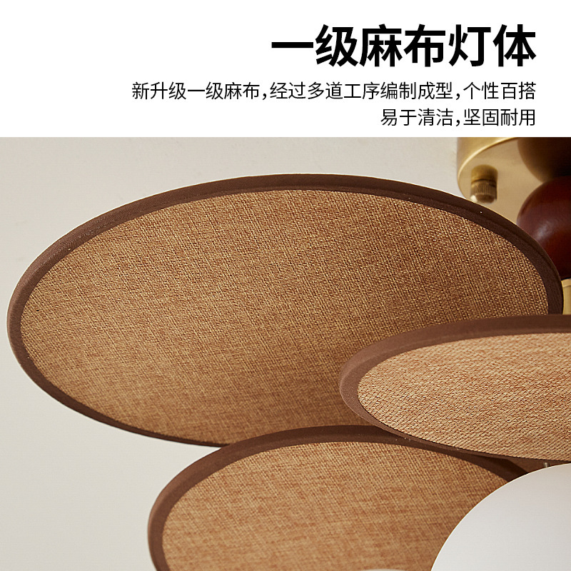 法式复古中古风玻璃主卧室灯吊灯日式餐桌餐厅灯书房阳台楼梯吊灯|undefined