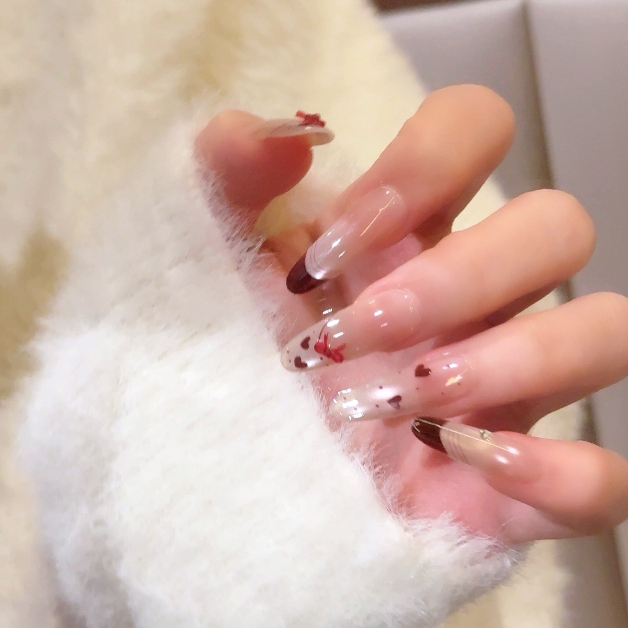 Discutir el sonido explosivo desgaste de uñas de alto nivel lujoso ligero puro deseo de uñas simple blanqueamiento de uñas desmontables