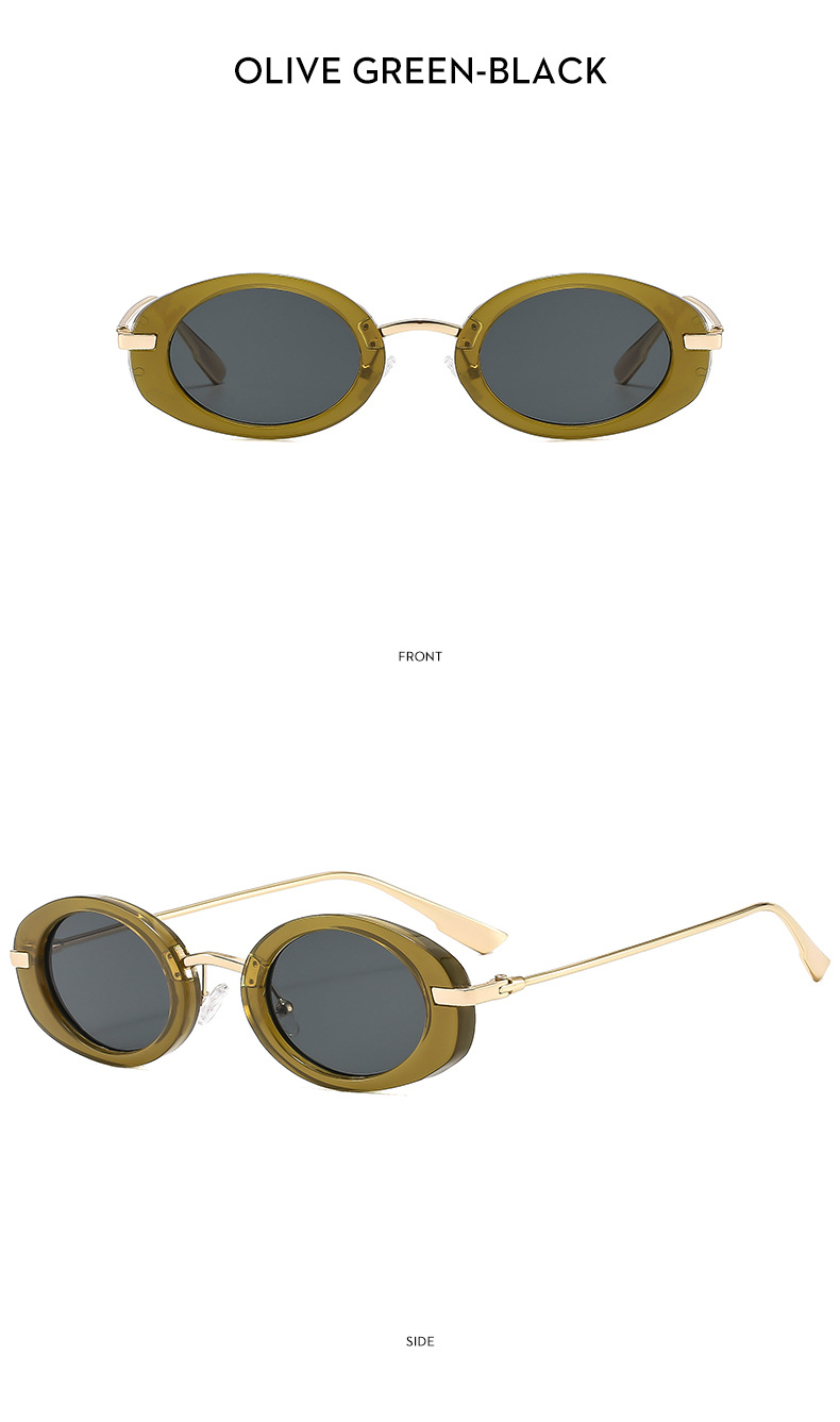 45g Weight Full Frame Glasses Structure Sunglasses Classification PC, UV400 Protection Lens Material Oval Frame Glasses Style Travel, Shopping Occasion Solid Color Pattern All Seasons Season Women's Gender Vacation, Streetwear Style Vacation Streetwear Solid Color PC UV400 Protection Oval Frame Full Frame Women's Sunglasses 16