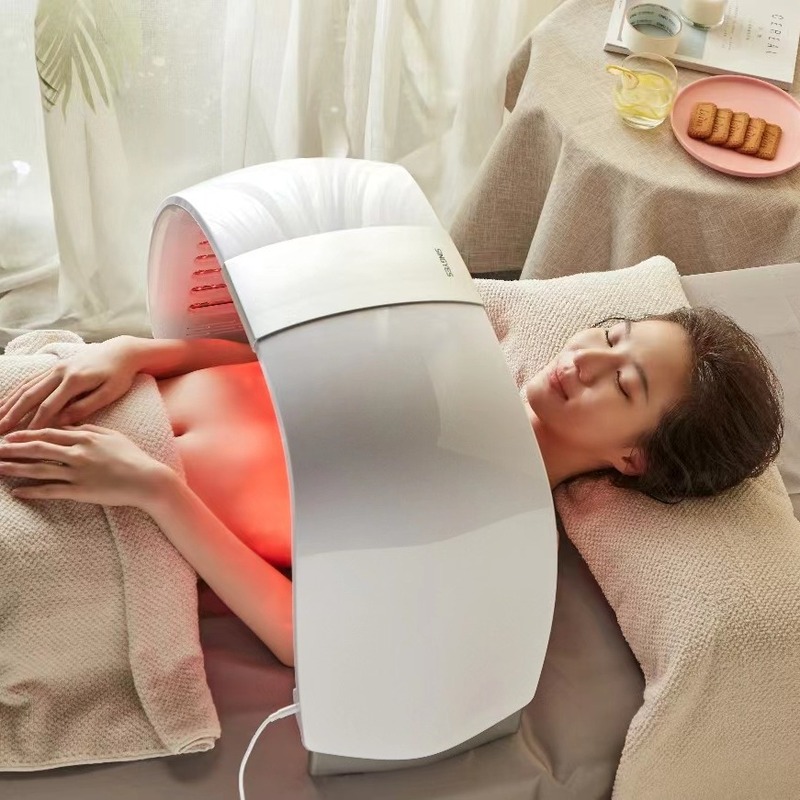 全身分光器LED七色マスク赤青光治療美容器光子若肌導入器PDT|undefined