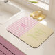 Color check kitchen countertop draining mat diatom mud quick-drying absorbent tableware non-slip heat insulation protection mat