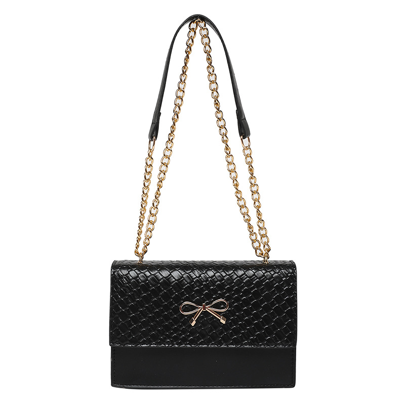 Bolso debajo de la axila de cadena para mujeres 2025 primavera nueva línea bordada de diamante de estilo extranjero bolso de hombro bolso pequeño bolso cuadrado para mujeres