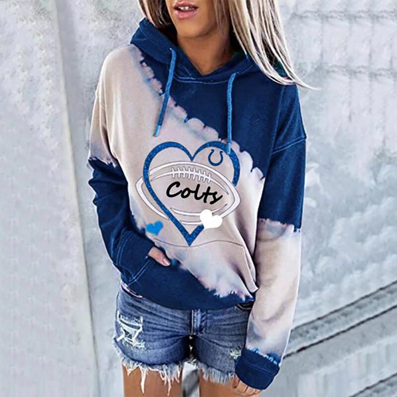 Spring 2024 Cross-border New 3d Printing NFL Football Team Standard Urban Casual Hooded Pullover Women's Sweat Spring 2024 Cross-border New 3d Printing NFL Football Team Standard Urban Casual Hooded Pullover Women's Sweat