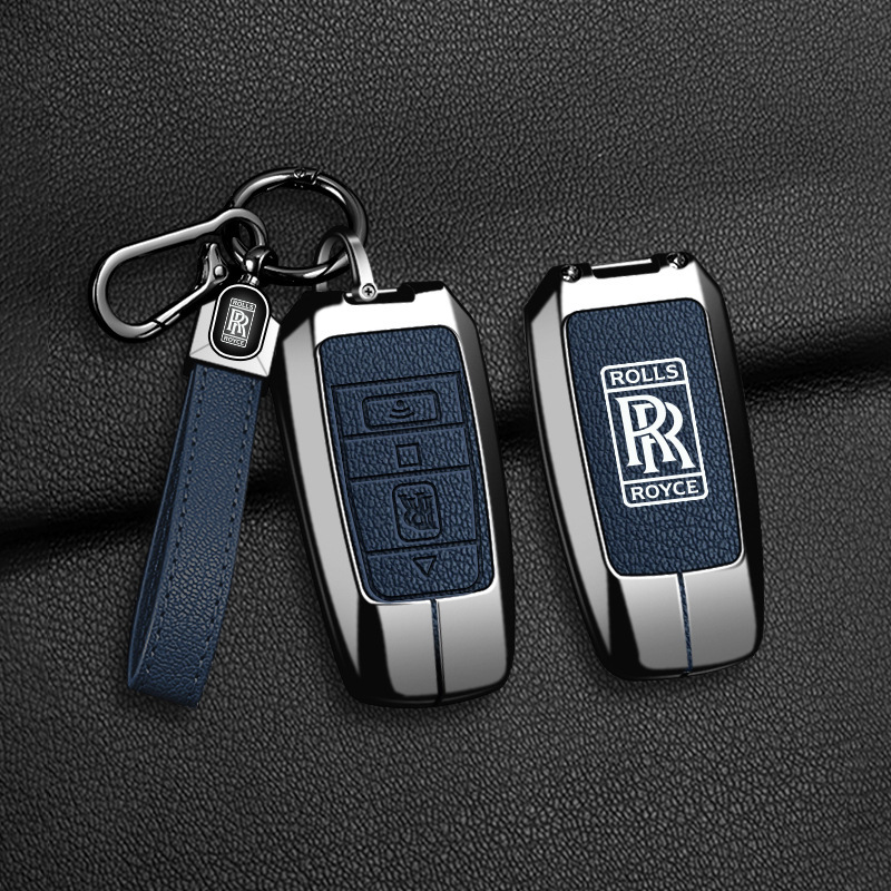Suitable for Rolls-Royce Cullinan Car Key Cover, Metal Key Protection, Stylish Case for Phantom Ghost Suitable for Rolls-Royce Cullinan Car Key Cover, Metal Key Protection, Stylish Case for Phantom Ghost