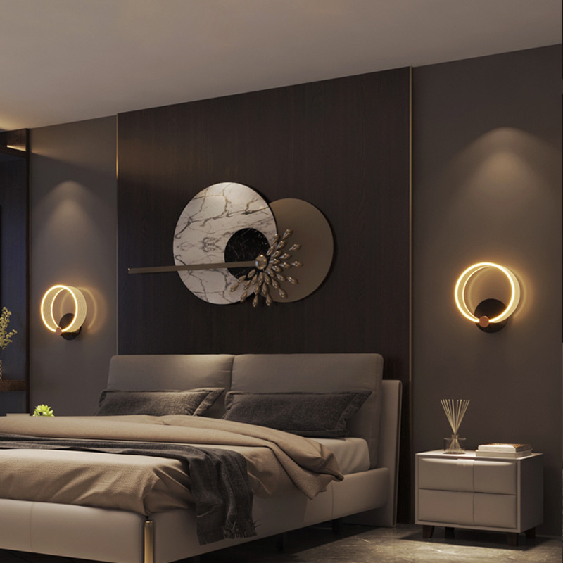 lámpara de pared de dormitorio cabecera de cama lujosa sensación de lámpara de la sala de estar atmósfera bar escalera de hotel cabecera lámpara de cama residencial luz mariposa