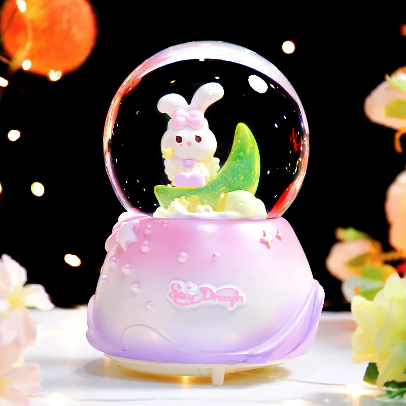 Starry sky, music box, rotating night light, new collection