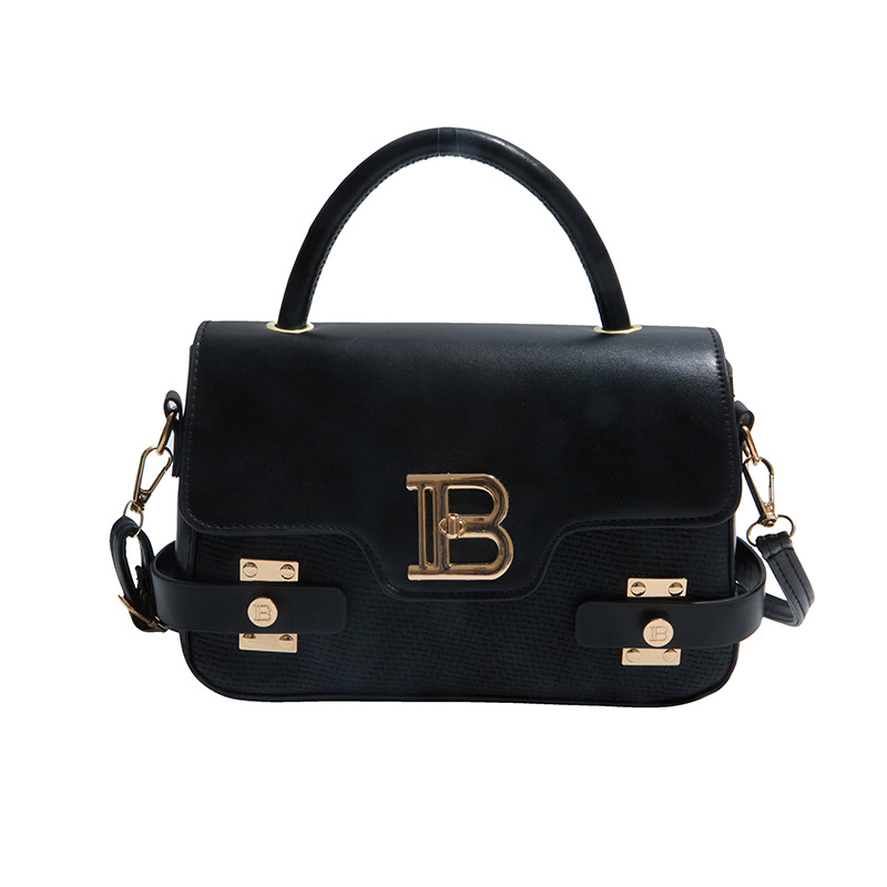 Bolso de mano de moda para mujeres 2026 primavera nuevo estilo coreano color sólido bolso extranjero texturizado bolso de hombro nicho