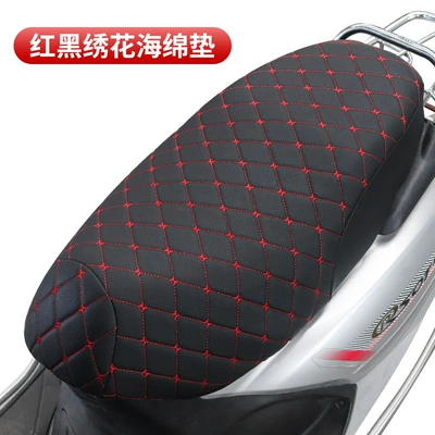 cover motorcycle thickened warm – Electric car cushion - red-sea-embroidered-sponge-pad-xl-size