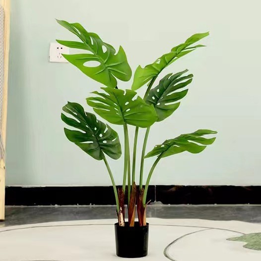 Simulación de plantas verdes, plantas en macetas, adornos de piso, bonsai, árboles artificiales, interiores, plantas grandes, decoración, simulación de plantas verdes falsas, al por mayor
