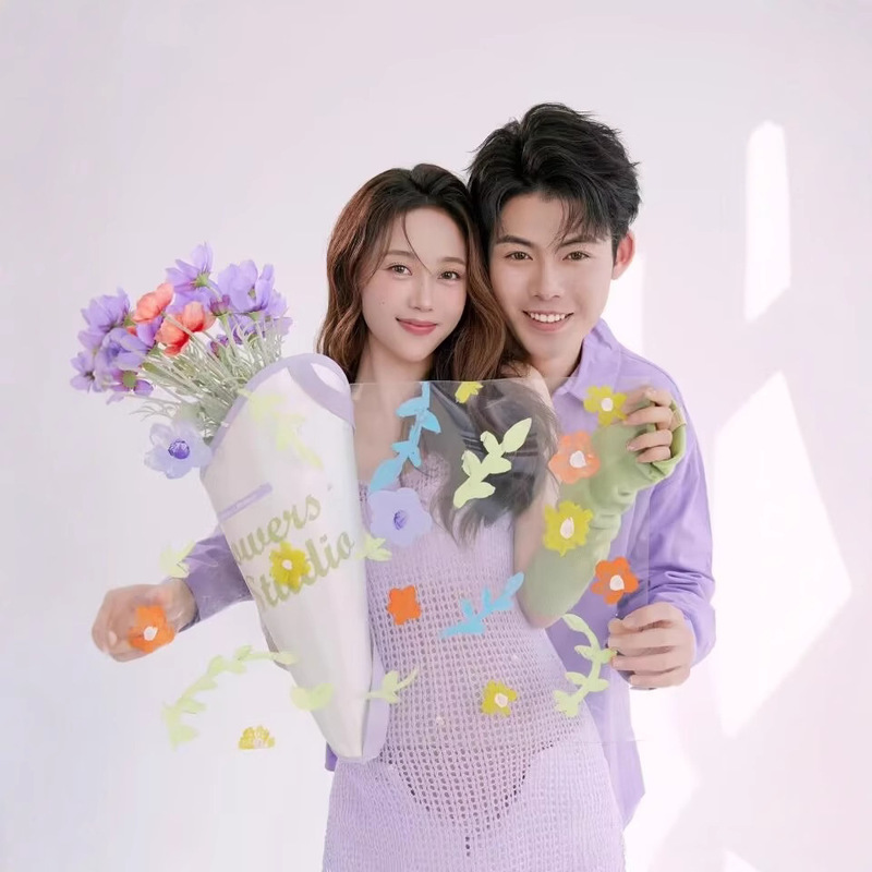 2025 New Photo Studio Couple Maternity Photos Fresh Chinese Style Pregnant Mommy High-End Cute Photography Clothing