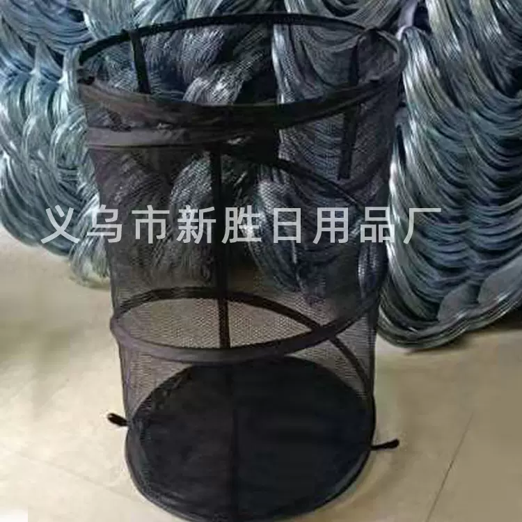 厂家生产可折叠圆筒脏衣篓透气脏衣桶衣服收纳筐脏衣篮