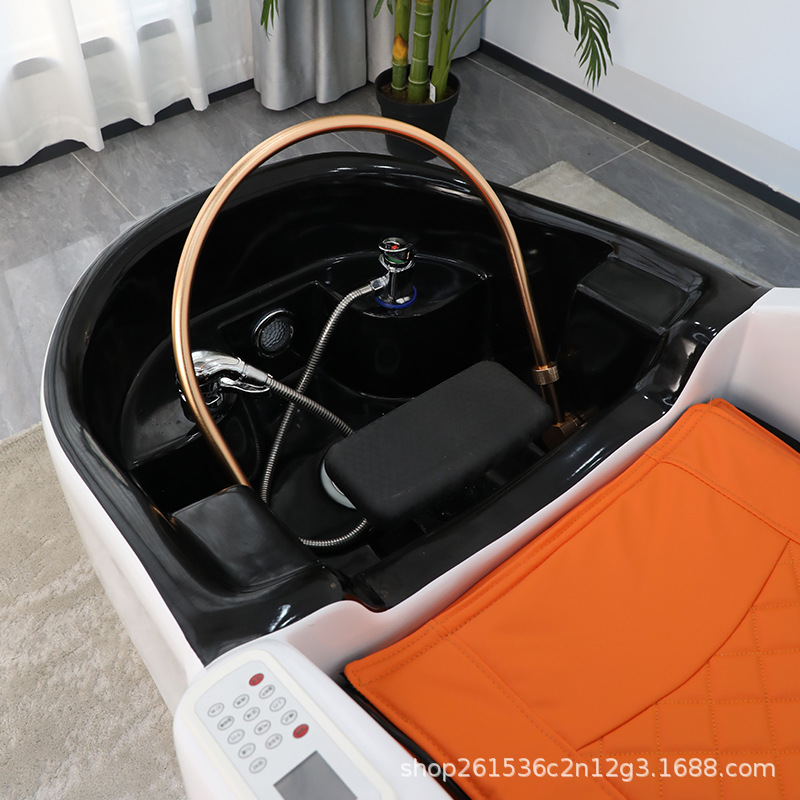 Automático inteligente masaje eléctrico lavabo cama multifuncional barbería tailandesa cama de irrigación barbería cama integrada image 4