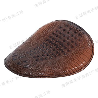 Motorcycle Modification Parts Harley Seat Electric car cushion - zb-40016-harley-triangle-crocodile-leather-seat-bag-brown