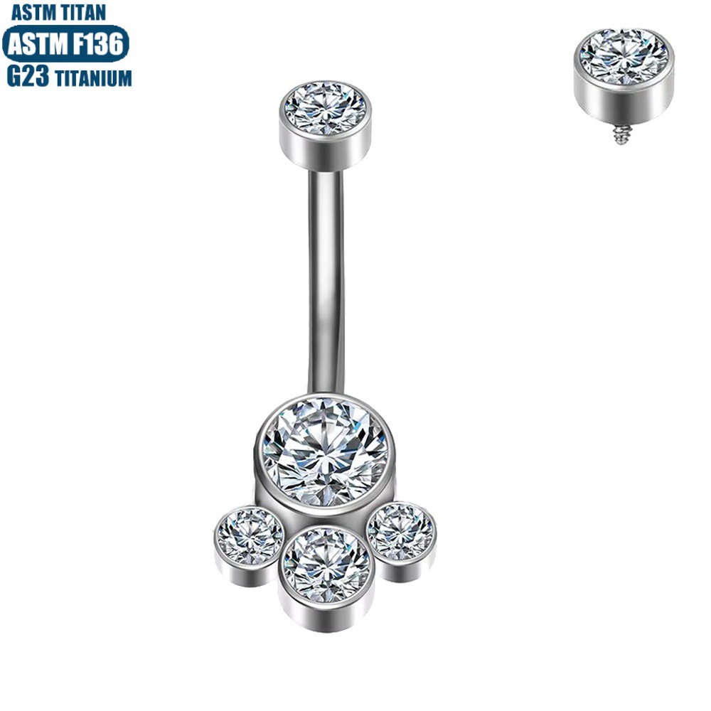 Pointed labret stud close-up product detail