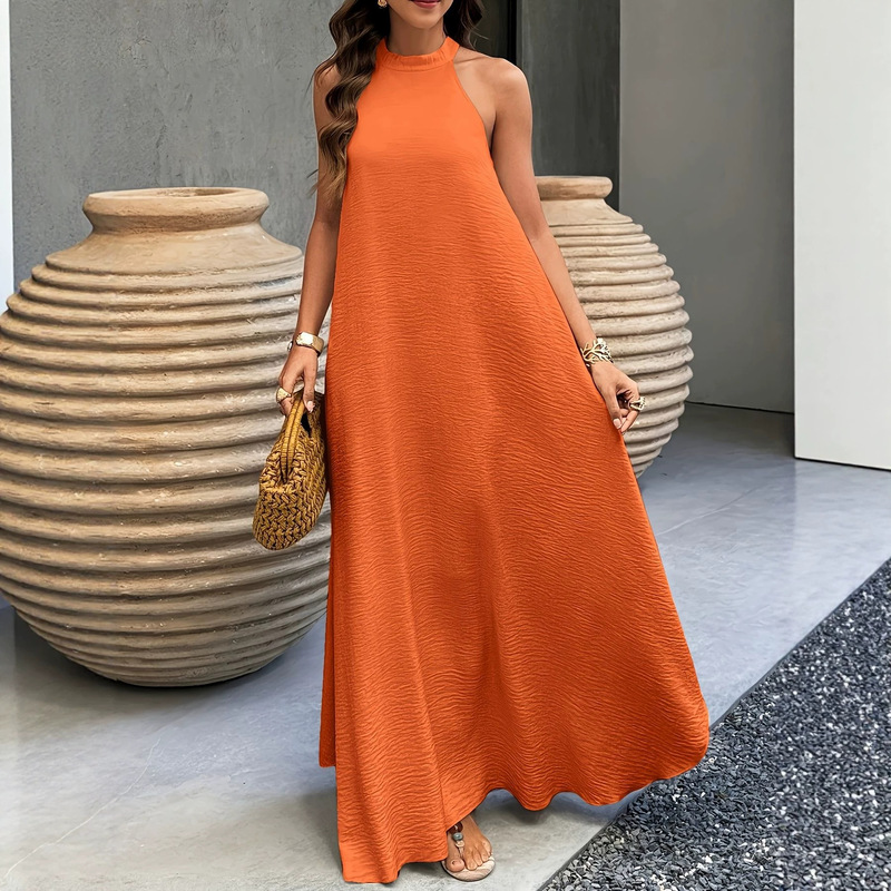 Bohemian Style Long Dress in Ancient City Style, Vacation Style Suitable for Spring and Summer Beach Dresses for Women