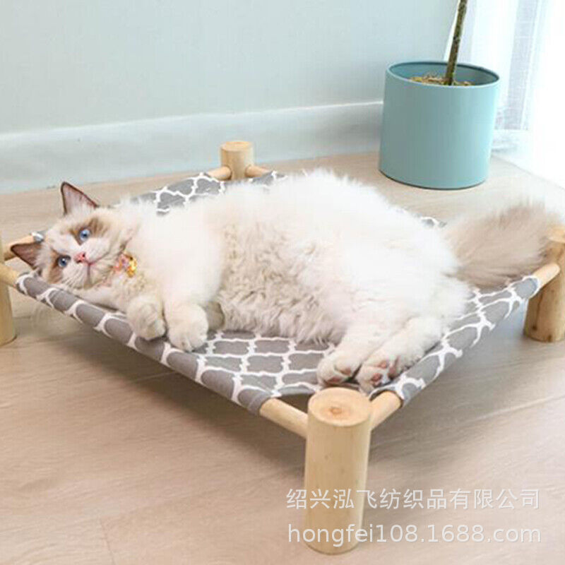 고양이 침대, 애완 동물 침대, 원목 탈부착 및 세탁 가능한 고양이 및 개 침대, 고양이 둥지, 사계절 고양이 매트, 해먹, 개 침대, 개집, 애완 동물 둥지 맞춤 제작