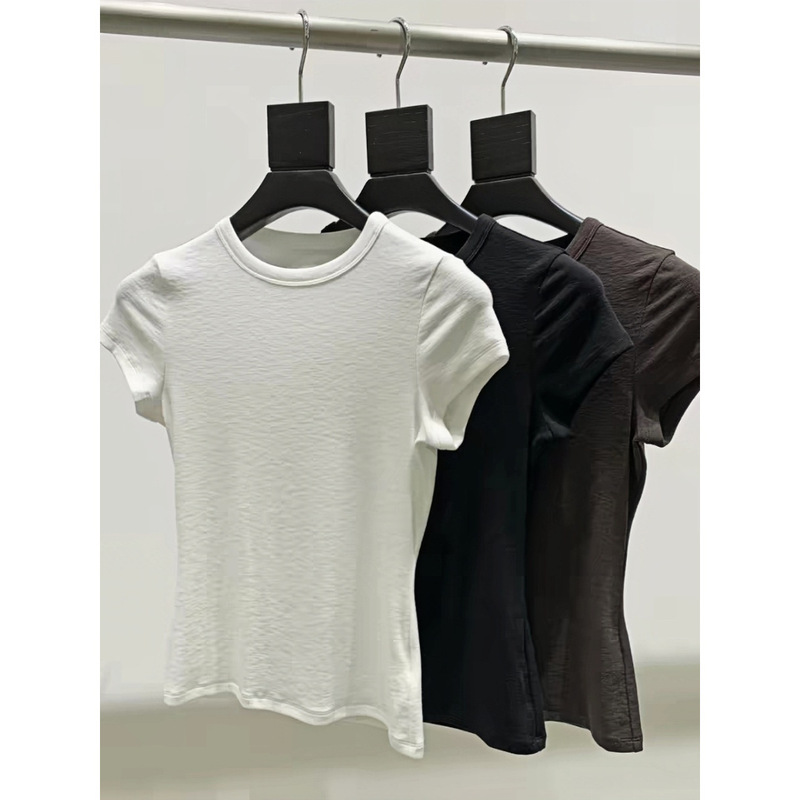 A Must-Have for Bird Lovers! Unlimited Repurchase Tencel Cotton Elastic Soft Comfortable Versatile Slimming Round Neck Short-Sleeve T-Shirt for Women
