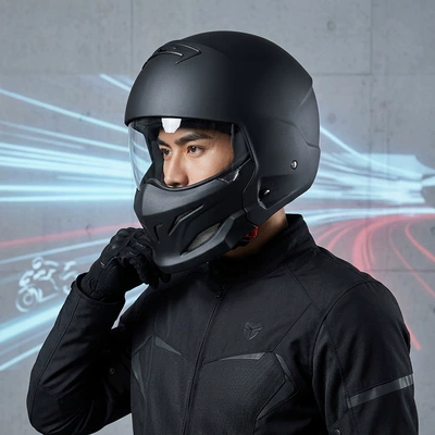 Motosiklet kaskı (dəbilqə) | Helmet Full-Face Electric Motorcycle Helmet