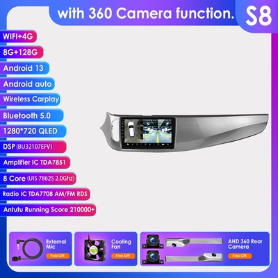 central control large screen all-in-one — DVD Navigation - with-360-camera-8128g-wifi4g-lte-version-7862-carplay-eight-core-9inch-suitable-for-15-18-alfa-romeo-giulietta