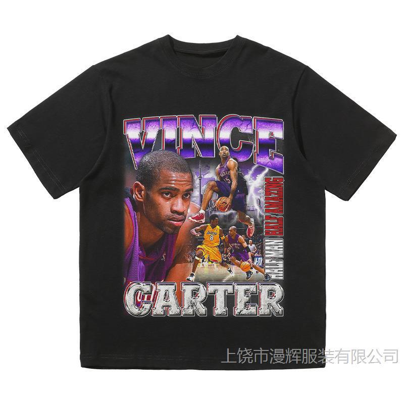 Trendy Brand Original Vince Carter Printed T-shirt Men's vintage Loose Short-sleeved Sleeveless Waistcoat Vest