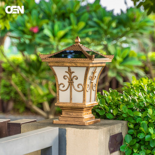Outdoor pillar lamp waterproof courtyard wall wall pillar lamp outdoor garden villa gate pillar gate pillar gate pier lamp