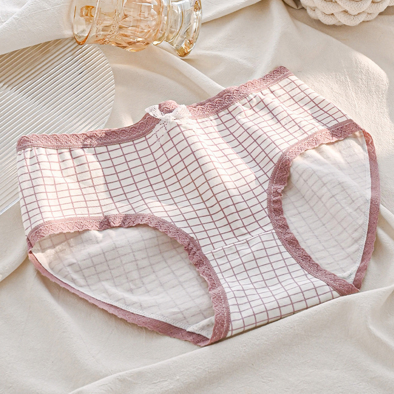 CS057 # calzoncillos de mujer japonesa impresa dulce triángulo calzoncillos de cintura transpirables de tamaño grande calzoncillos de estudiante de niñas