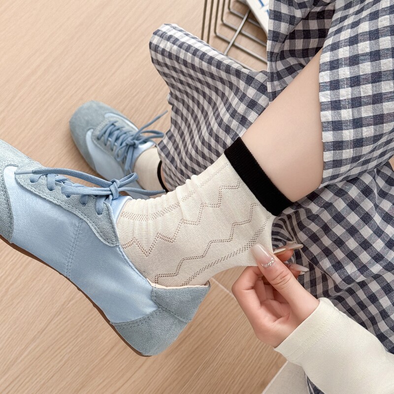 26 New Styles of Women's Socks for Summer, Thin Straight Socks, Versatile College Style, Layered Socks, Mesh Hollow-Out Lightweight Cotton Socks for Women 26 New Styles of Women's Socks for Summer, Thin Straight Socks, Versatile College Style, Layered Socks, Mesh Hollow-Out Lightweight Cotton Socks for Women