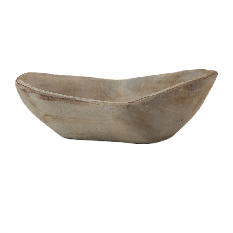 Ventas de la fábrica bandeja de madera hecha a mano decoración plato merienda plato de fruta B & B decoración de escritorio del hogar adornos