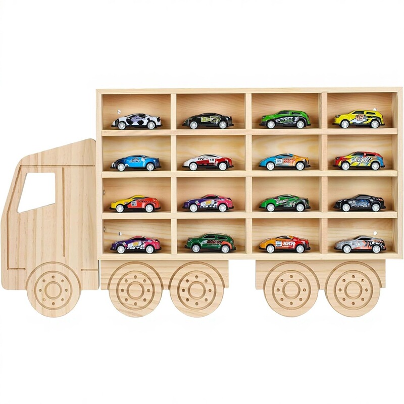 Car Model Storage Box Hot Wheels Display Rack Wooden Storage Box Wall-Mounted Display Cabinet Car Model Storage Box Hot Wheels Display Rack Wooden Storage Box Wall-Mounted Display Cabinet