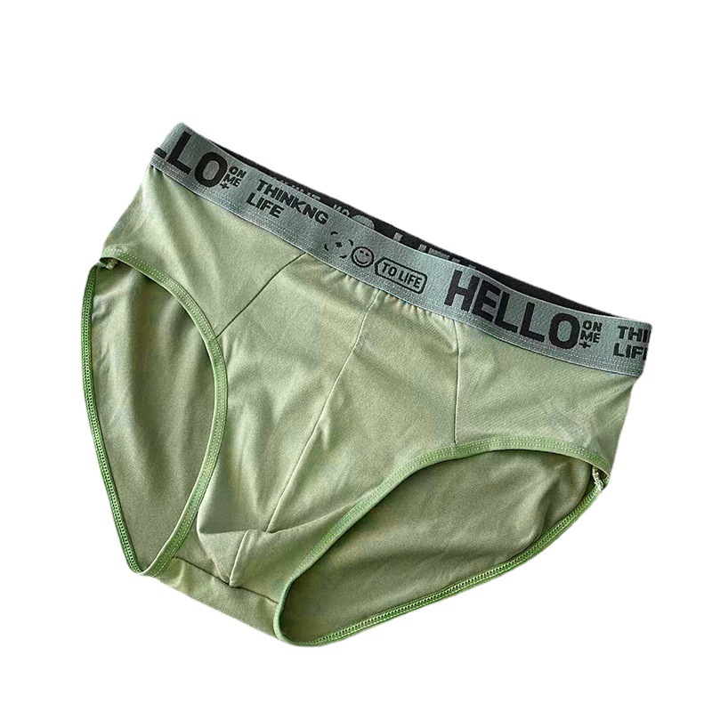 Men's Underwear Male Student Triangle Breathable Trendy Large Size Trousers Teen Letter Personalized Triangle Short Pants
