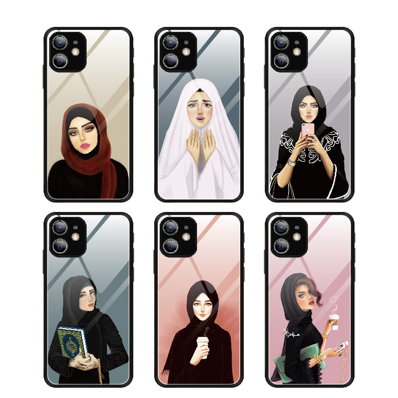 Apple 13 phone suitable for iPhone 12 Pro Max protective case glass girl 11 new model_voghion.com