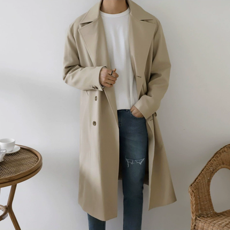 Thin trend demi-season trench coat, Korean style