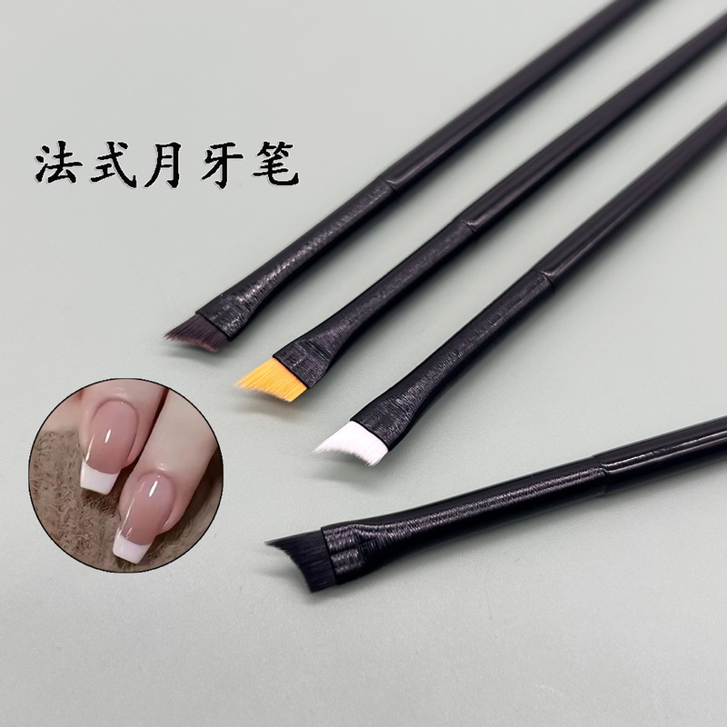 超薄型超微細ベベル刃ファイバー眉毛ブラシアイライナーブラシアウトラインアイライナー初心者美容ツールメイクブラシ|undefined