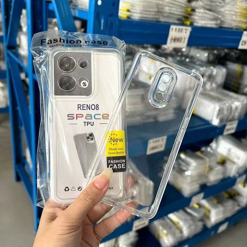 Aplicable OPPOReno10 Space Transparent Mobile Phone Funda A97 Simple R17 Todo incluido A58 Anti-caída K10 Material Funda suave
