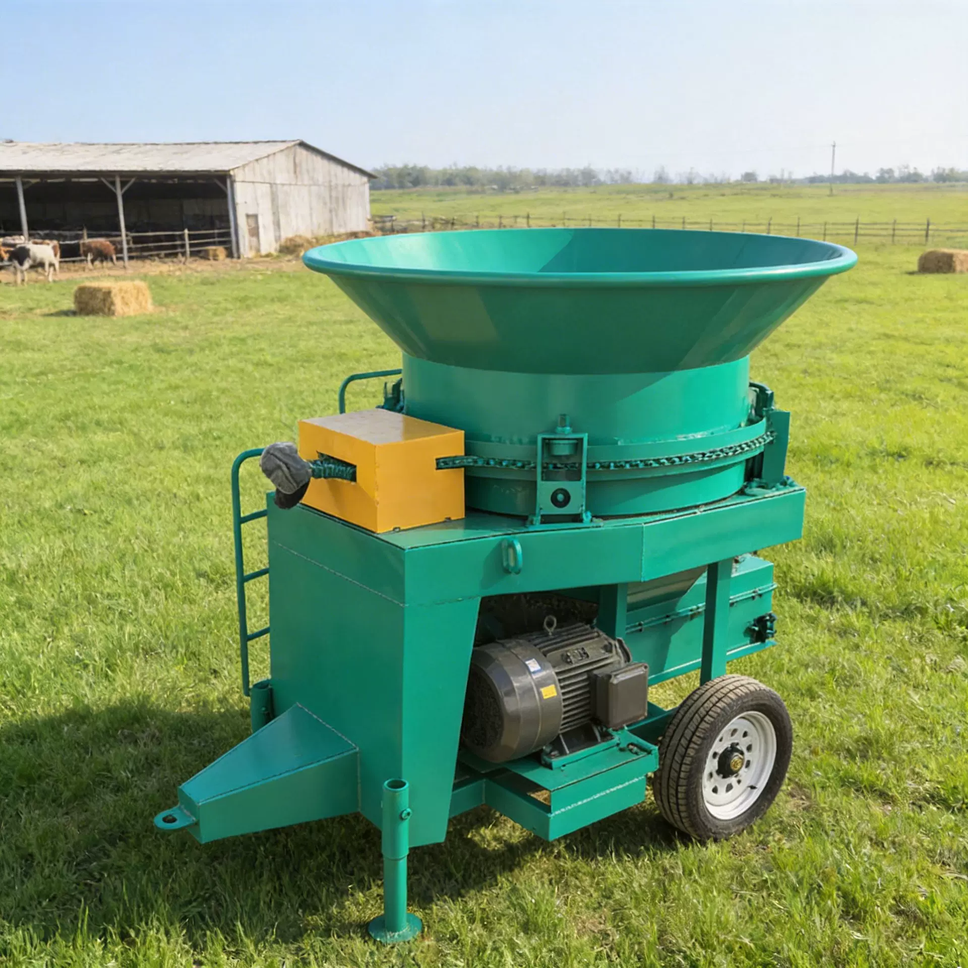 饲草加工碎草机 农用牵引式粉草机 青储秸秆自动粉碎机