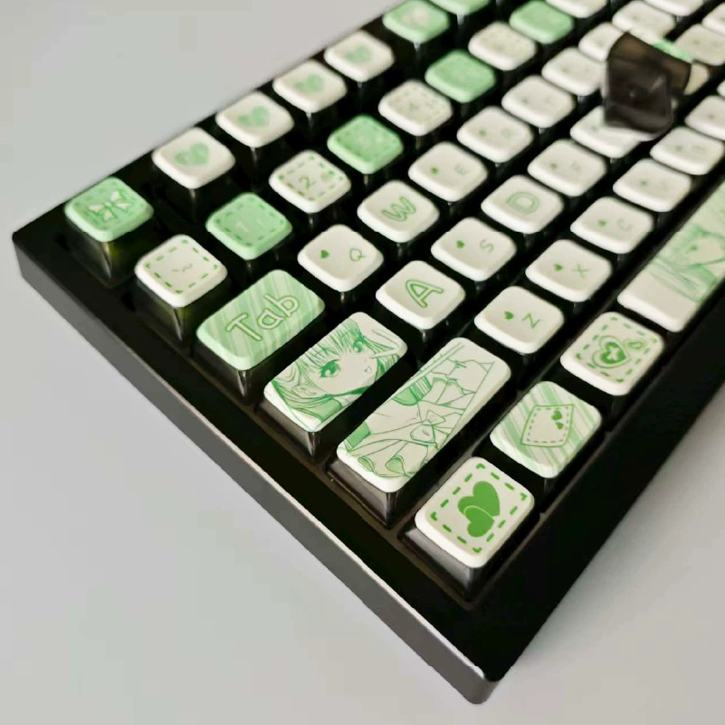 Аниме серия Miss Green милый сублимационный XDA высота 119 клавиш кастомная клавиатура
