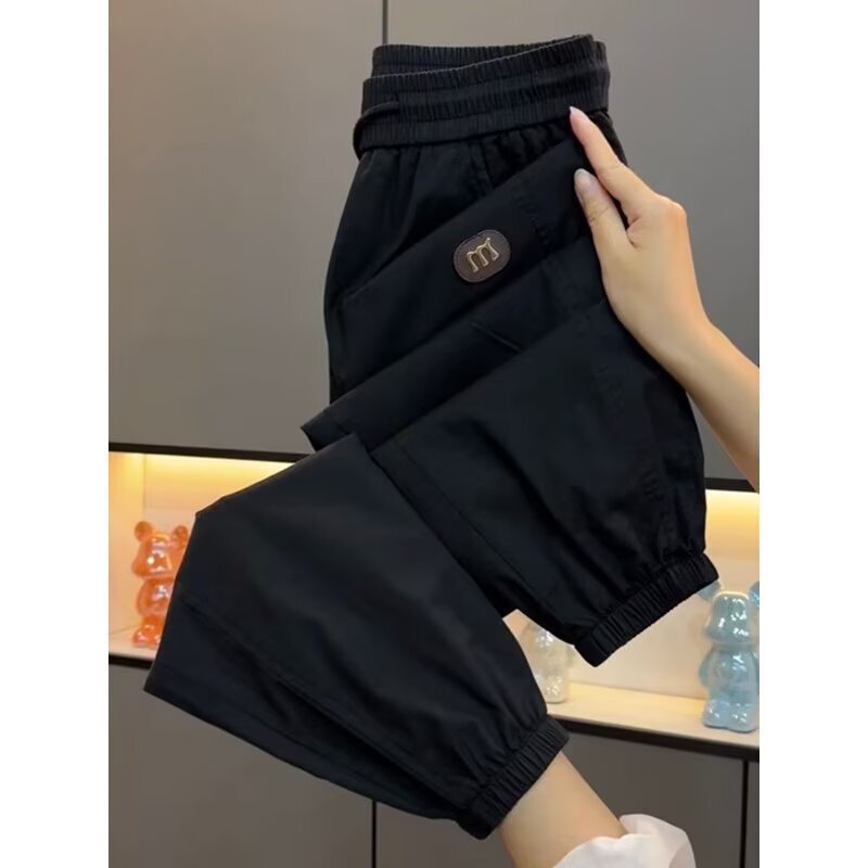 American-Style Fashion Casual Pants, Thin Men's 2026 Summer Trendy Loose Slimming Sports Breathable Jogger Nine-Point Pants