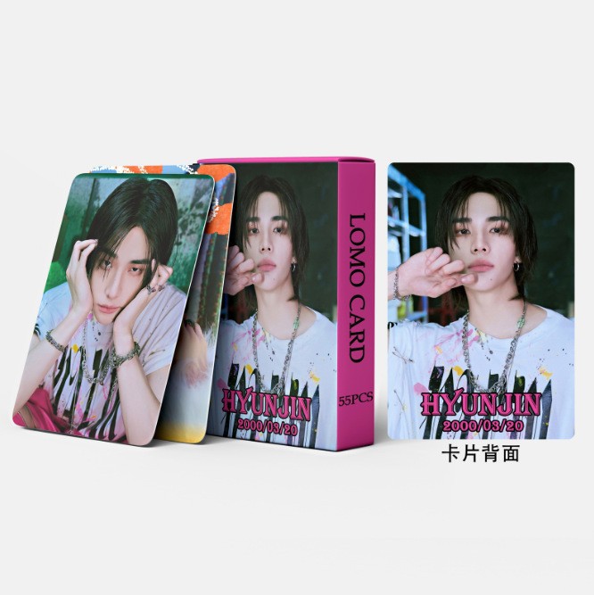 Cadena total de gran cantidad de nuevos productos en stock 55 tarjetas de álbum SKMyBreath KPOP estrella alrededor de la tarjeta de colección LOMO