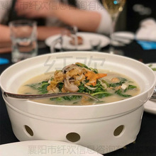 保温盘热菜盘农家乐土家菜陶瓷吉祥炉明炉蜡烛加热餐具海鲜盘炒菜
