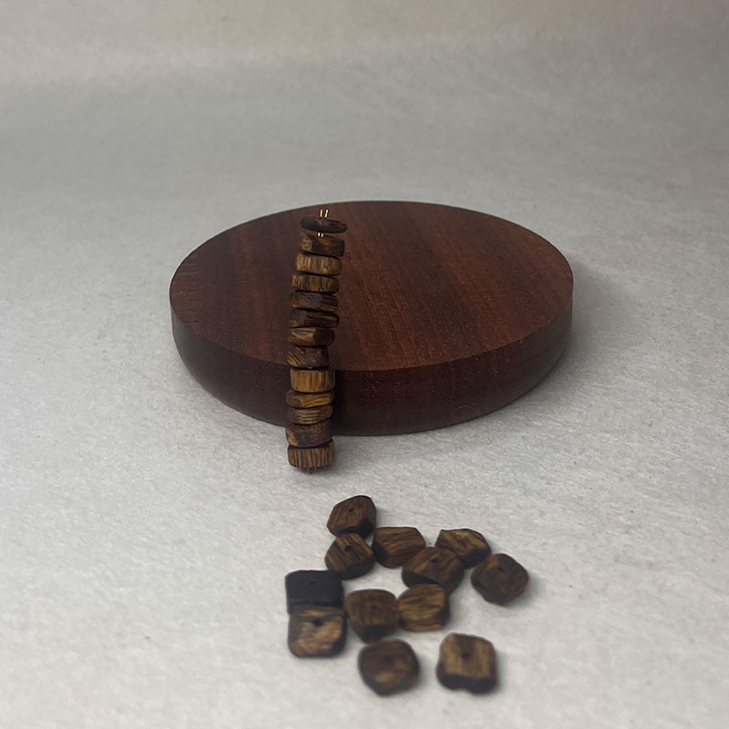 Natural Agarwood Spacer Beads 8-10mm Irregular Single Beads Vintage Chinese Style