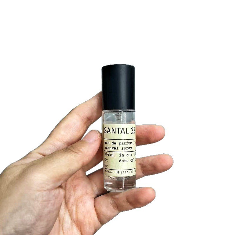 10ML15ML卡口分装瓶便携式玻璃喷雾香水瓶空瓶按压式胡桃木榉木盖|undefined
