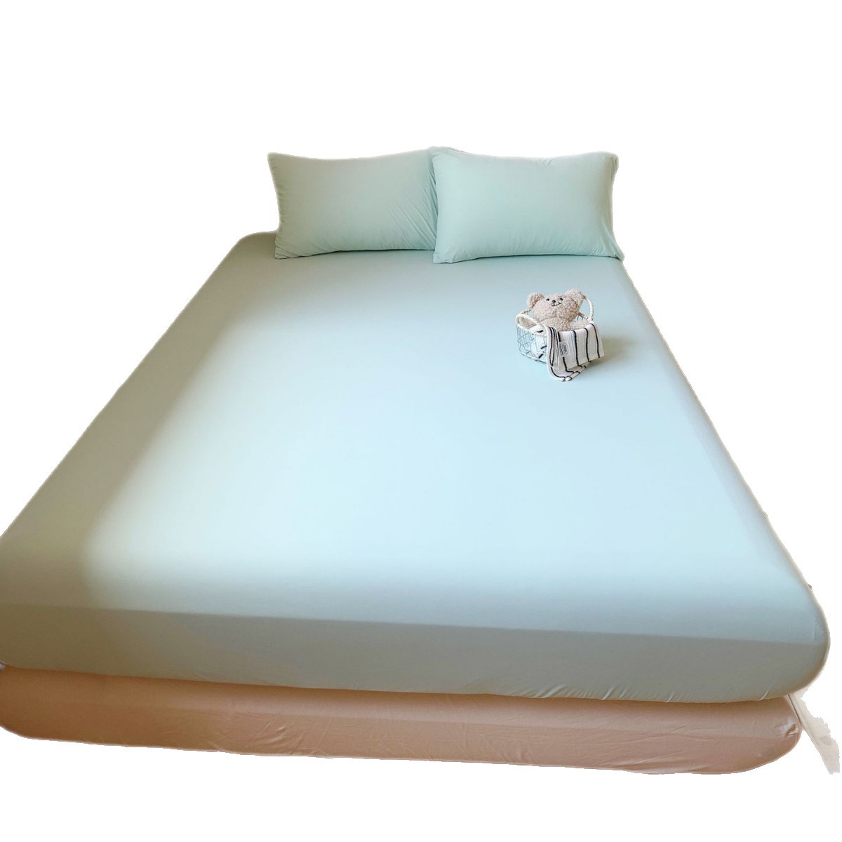 Una clase de primavera y verano, sábana de goma, sábana de hielo, cubierta protectora de colchón, funda de asiento, sábana de goma fría, juego de tres piezas