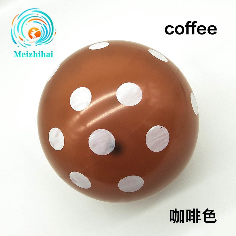 12 pulgadas de espesor ins transparente colorido lunares globo bebé niños fiesta de cumpleaños decoración globo de látex