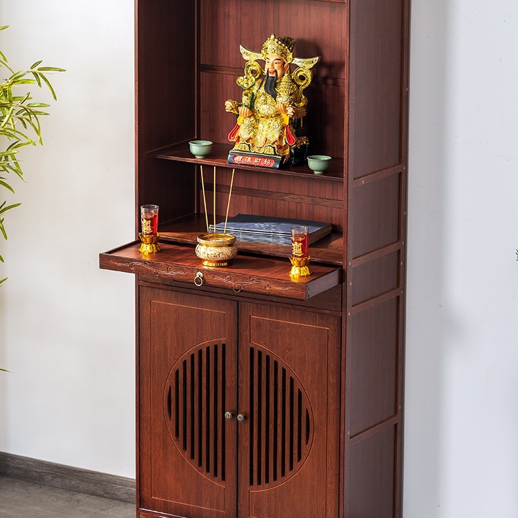 Altar Table, Incense Case, Household Buddhist Niche, New Chinese Style Standing Cabinet, Cabinet, Guanyin Bodhisattva Buddha Statue Cabinet, Tribute Table
