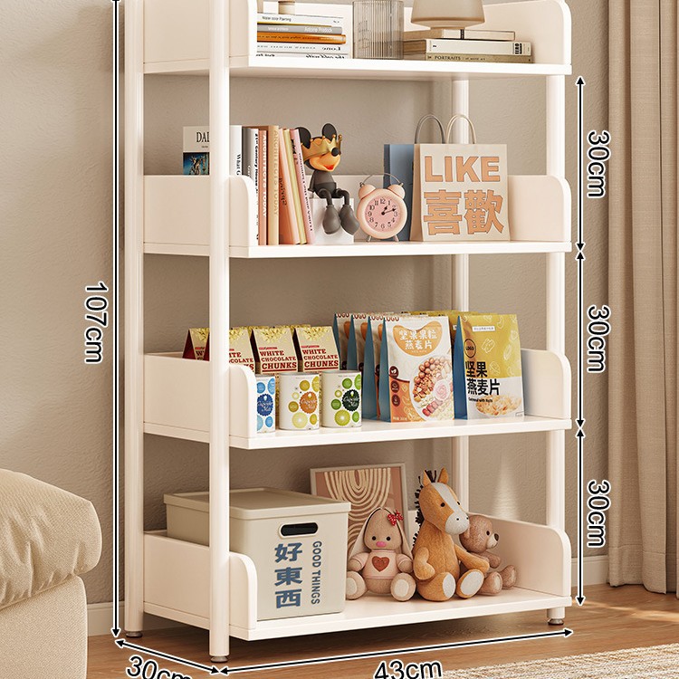 Estante de almacenamiento multicapa estante de almacenamiento de piso simple estante de libros de hierro forjado estante de almacenamiento de sala de estar estante de exhibición estante de biblioteca doméstica