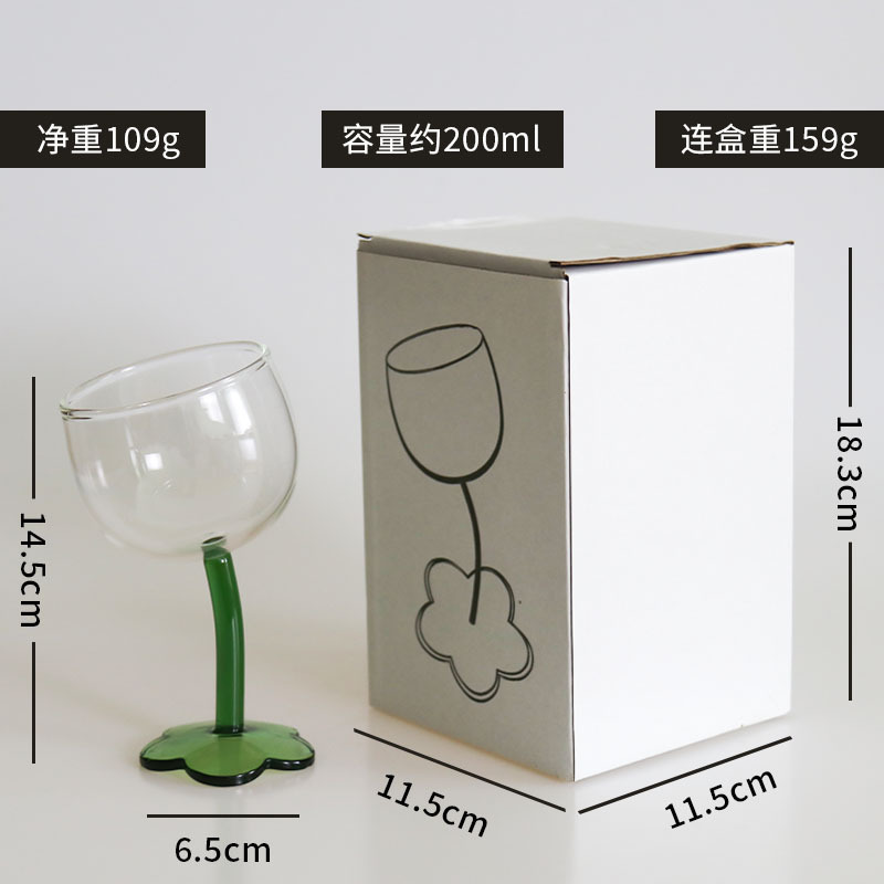 Linda flor mediados de estilo antiguo copa negro transparente patrón vertical retro francés romántico champán vidrio