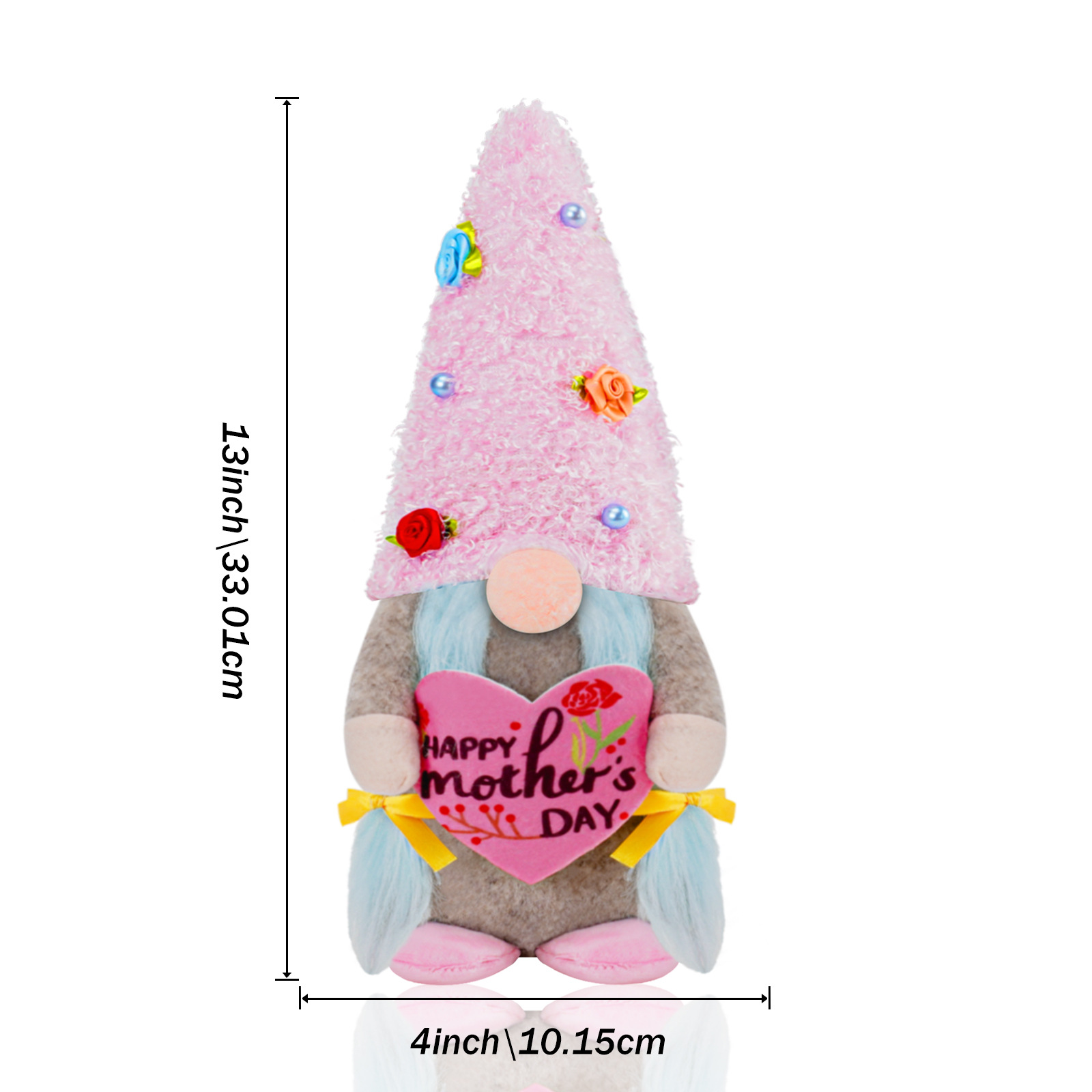 Día DE LA Madre Cruz-frontera enano cara muñeca escritorio decoración enana tierra fina tela bosque anciano muñeca decoraciones